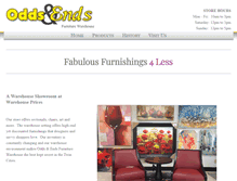 Tablet Screenshot of oddsandendsfurniture.com